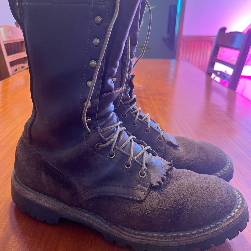 Nicks Fire Trooper logger boots - fits size 11.5 feet
